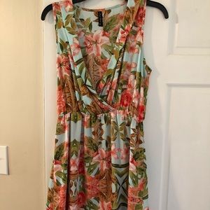 Faux wrap dress
